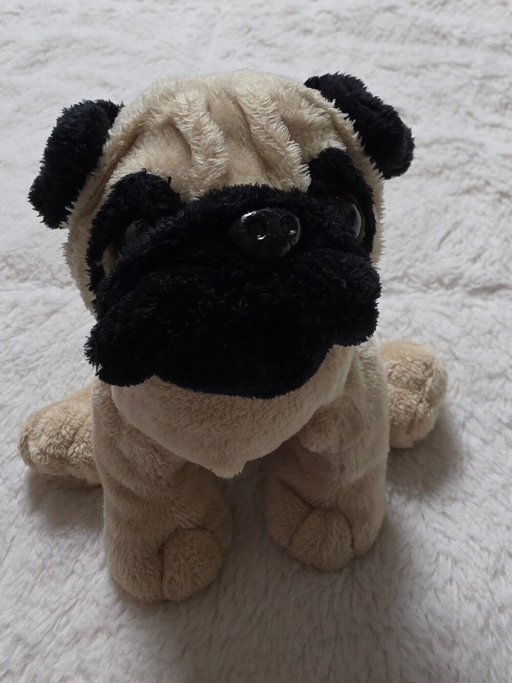 Webkinz Pug Plush Ganz Tan Dog Stuffed Animal HM105 No Code